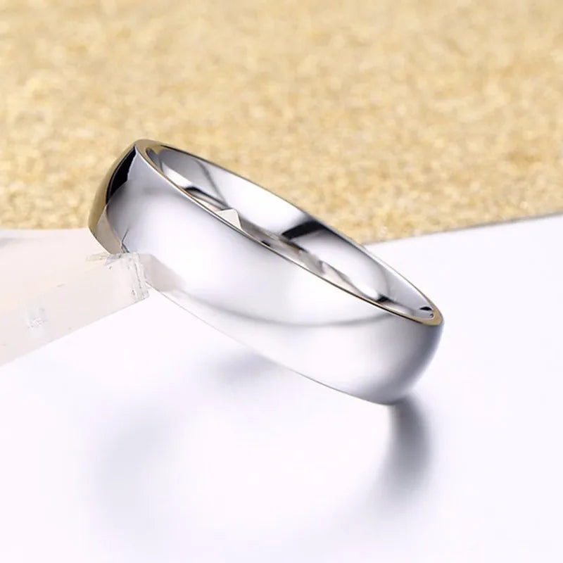 Gold Stainless Steel Wedding & Engagement Ring – Unisex
