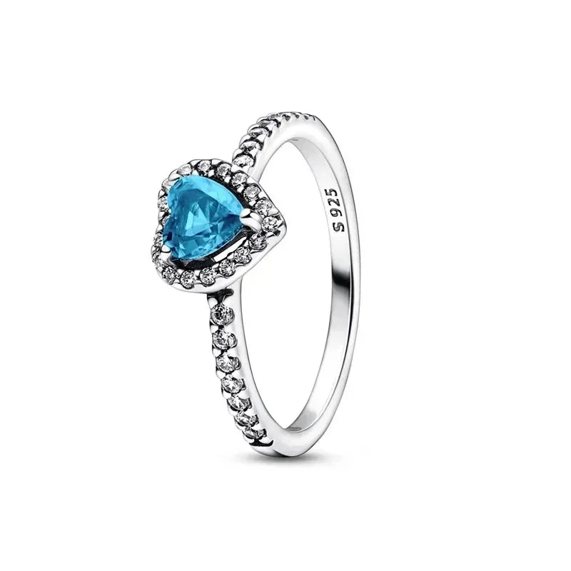 925 Sterling Silver Heart Crown Ring – Women’s Jewelry