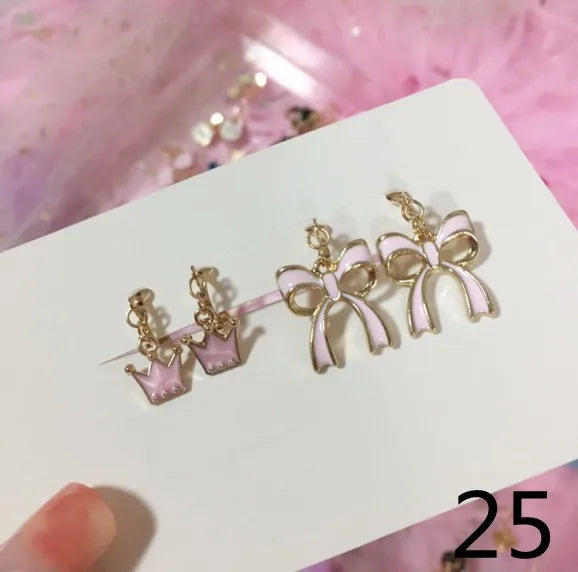 Adorable Cat & Butterfly Earrings Set for Girls