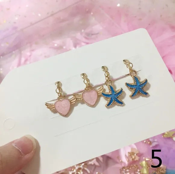 Adorable Cat & Butterfly Earrings Set for Girls