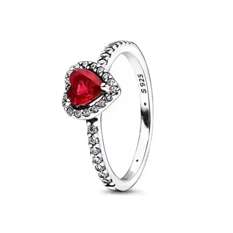 925 Sterling Silver Heart Crown Ring – Women’s Jewelry