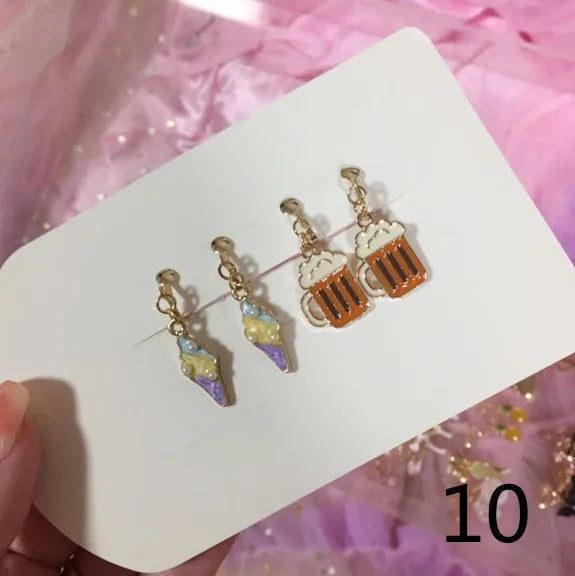 Adorable Cat & Butterfly Earrings Set for Girls