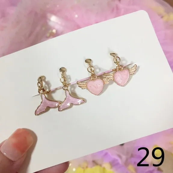 Adorable Cat & Butterfly Earrings Set for Girls