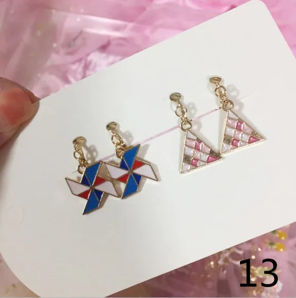 Adorable Cat & Butterfly Earrings Set for Girls