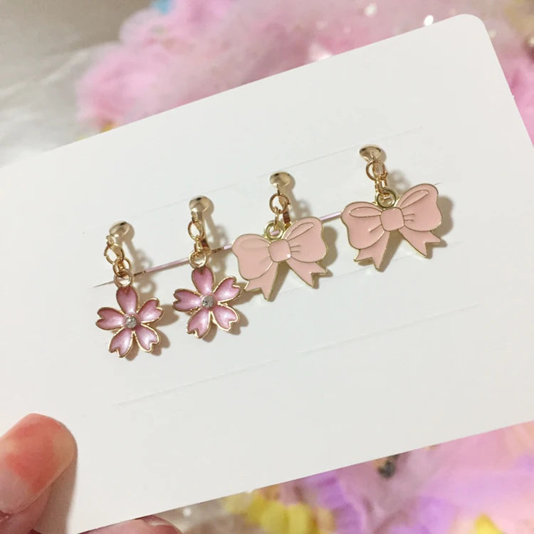 Adorable Cat & Butterfly Earrings Set for Girls