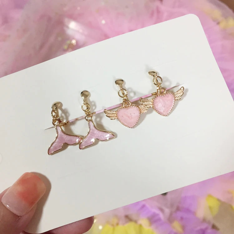 Adorable Cat & Butterfly Earrings Set for Girls