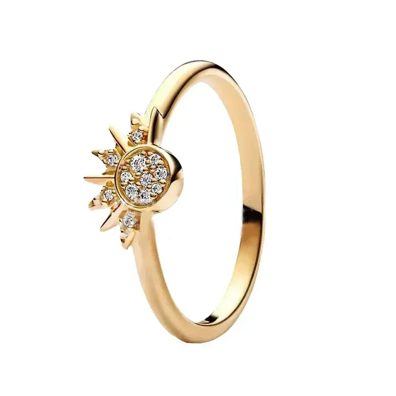 925 Sterling Silver Heart Crown Ring – Women’s Jewelry