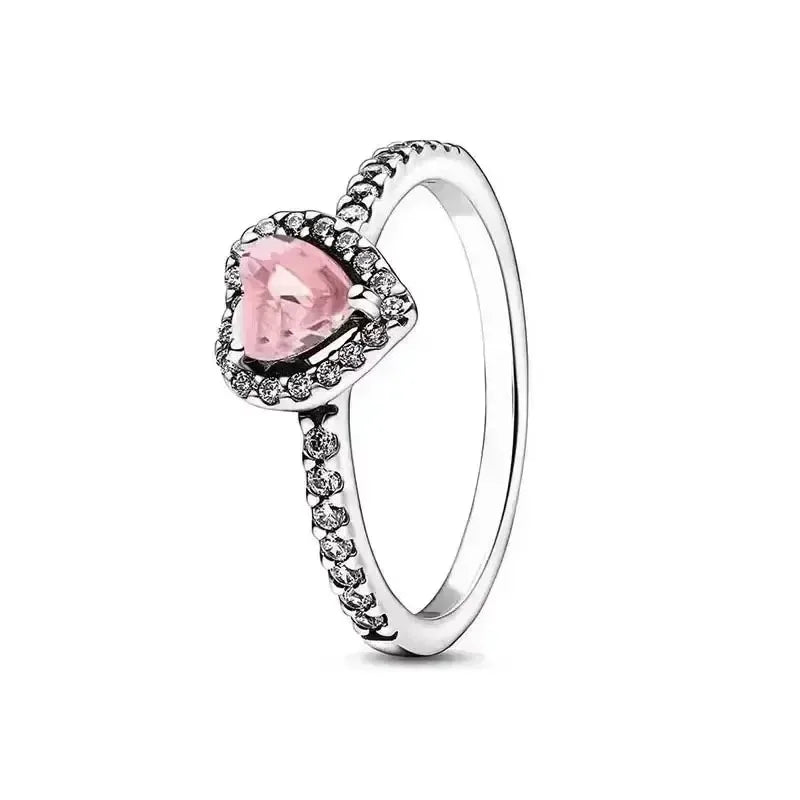 925 Sterling Silver Heart Crown Ring – Women’s Jewelry