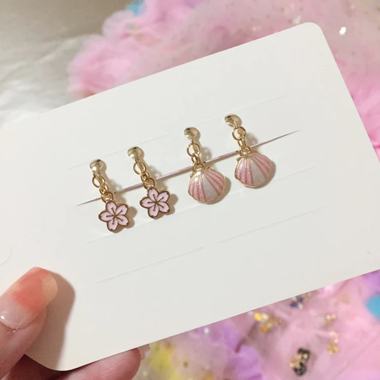 Adorable Cat & Butterfly Earrings Set for Girls